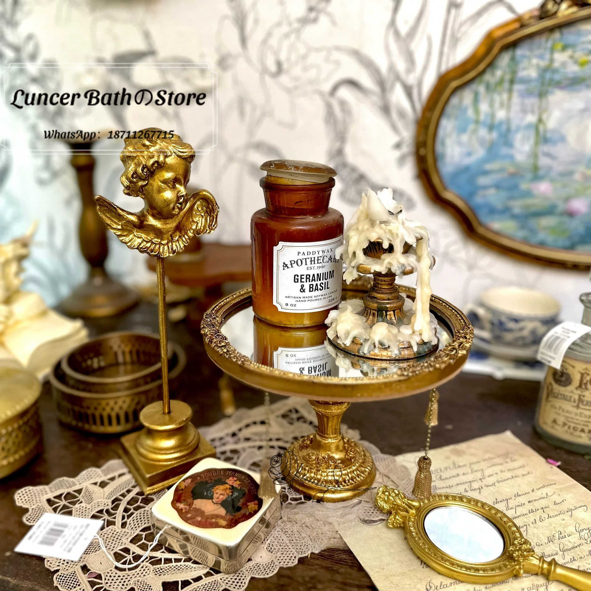 Vintage Court Ins Style Mirror - Vintage Photography Lighting 评论和价格