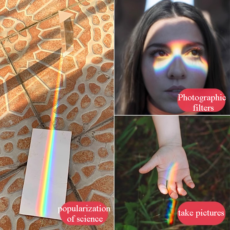 1PC Rainbow Triangular Prism K - Photography Lighting Triangle 评论和价格