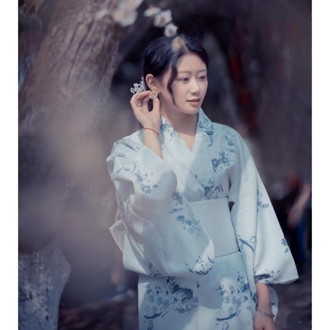 Light Blue Kimono Women's Trad - Photography Lighting For Clothing 评论和价格