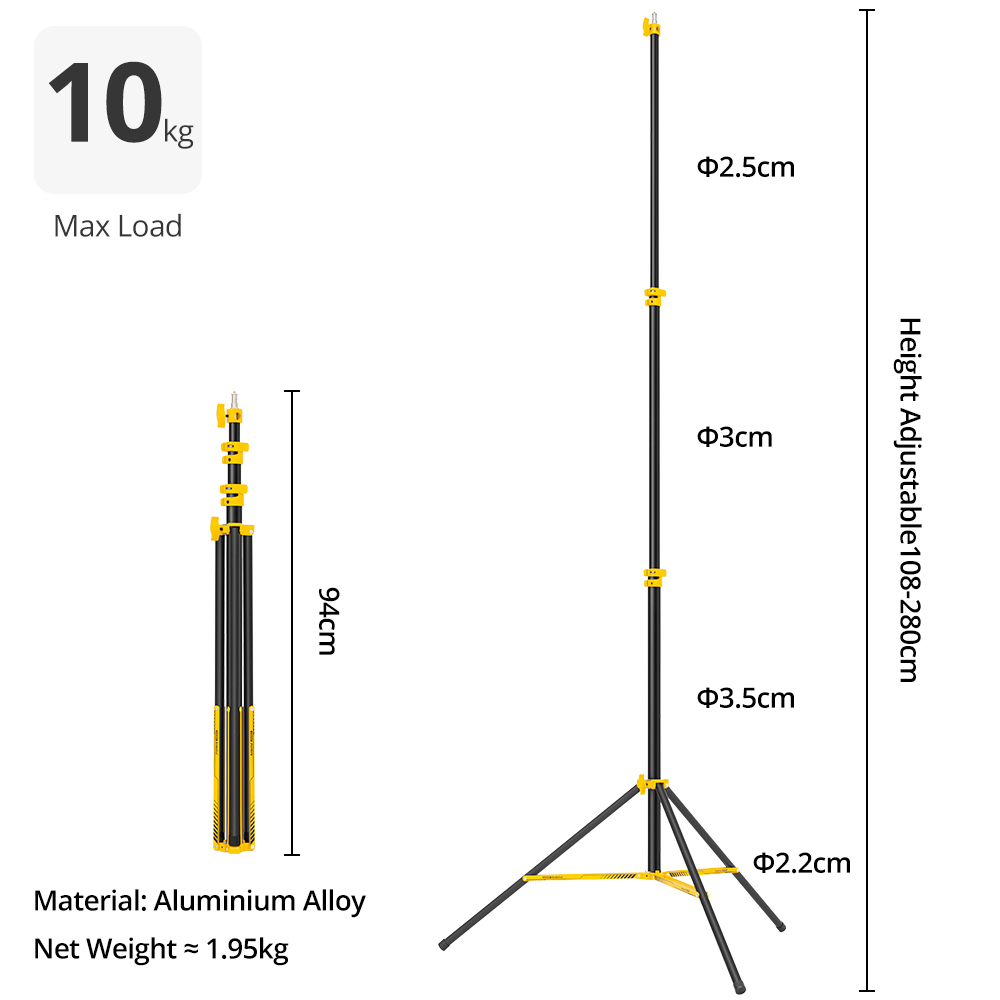 AMBITFUL GM280Y 280cm Professi - Photography Lighting Mount 评论和价格