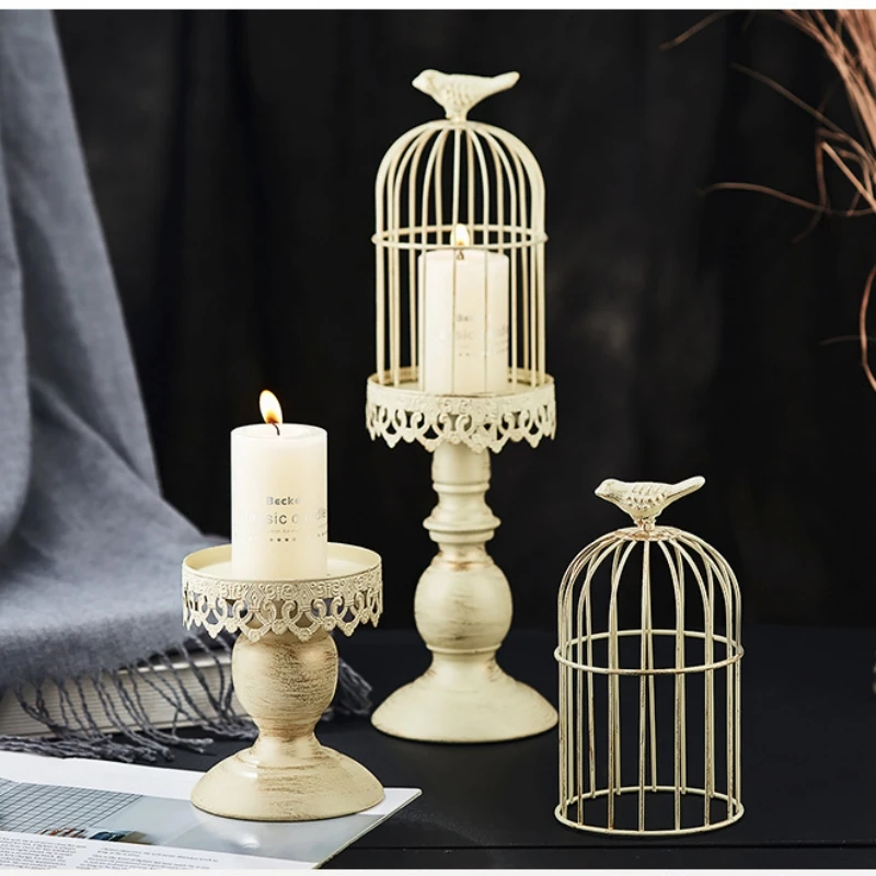 Vintage Birdcage Candle Holder - Vintage Photography Lighting 评论和价格
