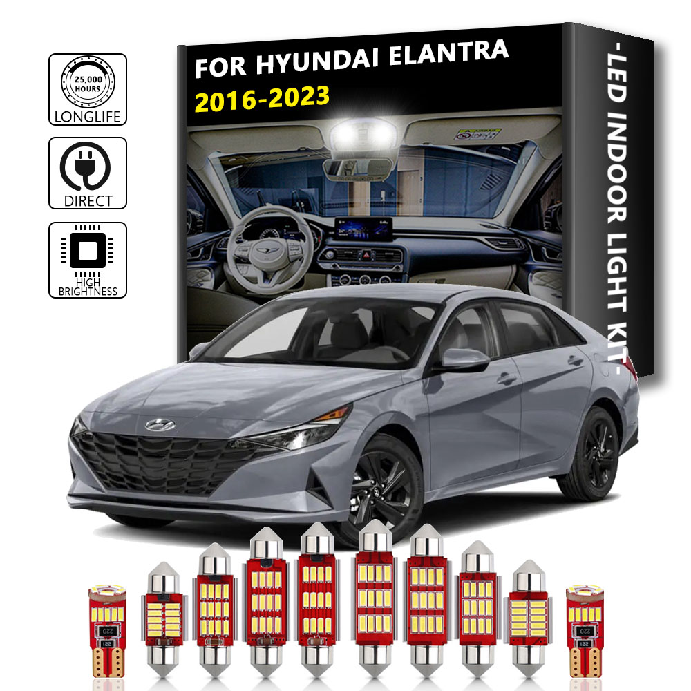 10Pcs For Hyundai Elantra MK6  - Interior Photography Lighting 评论和价格