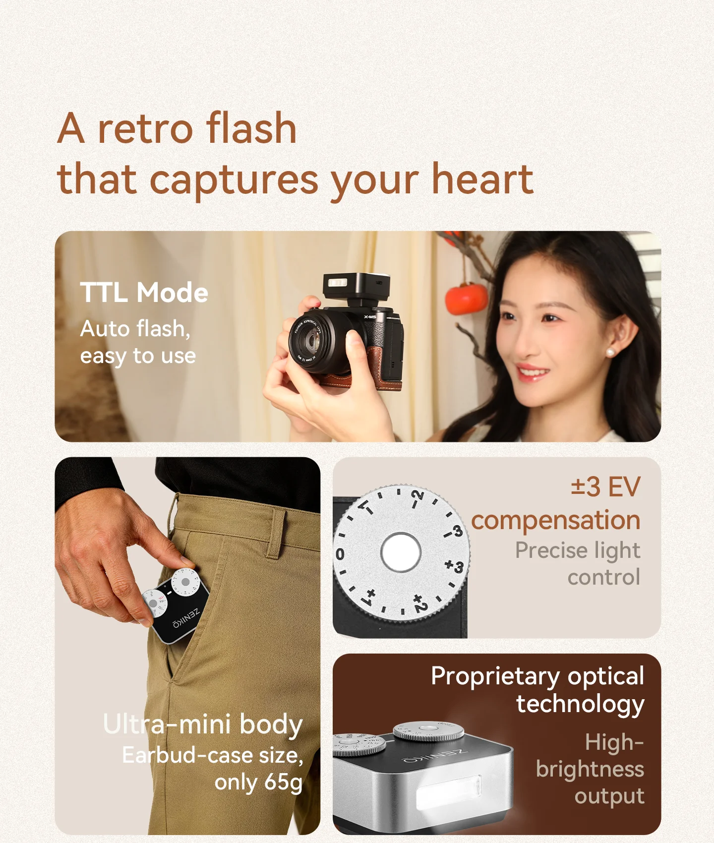 ZENIKO ZT12 Compact Retro TTL  - Photography Lighting Brands 评论和价格