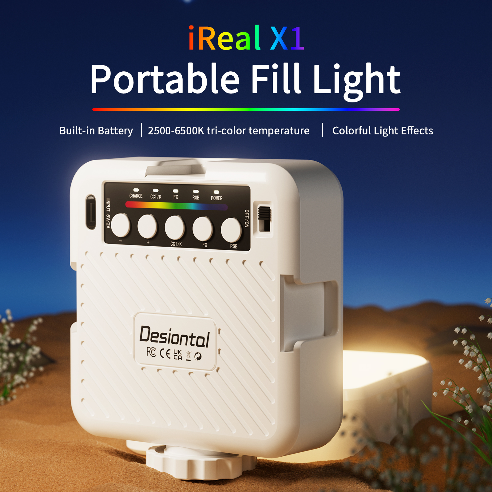 IReal X1 Full Color RGB Mini L - Photography Lighting Uk 评论和价格