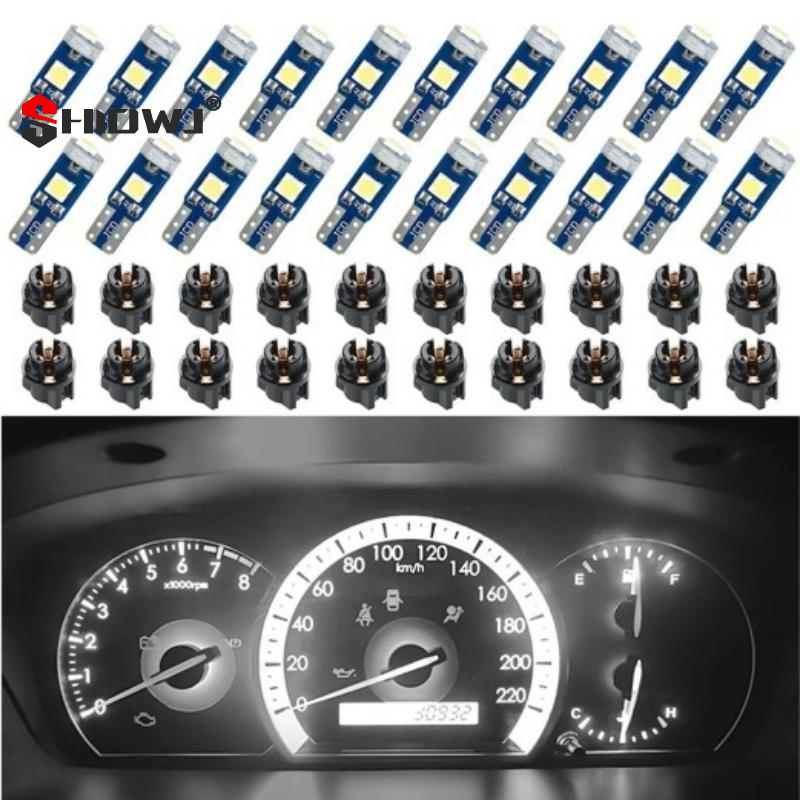 10Pcs T5 Led Bulb Canbus W3W 7 - Interior Photography Lighting 评论和价格