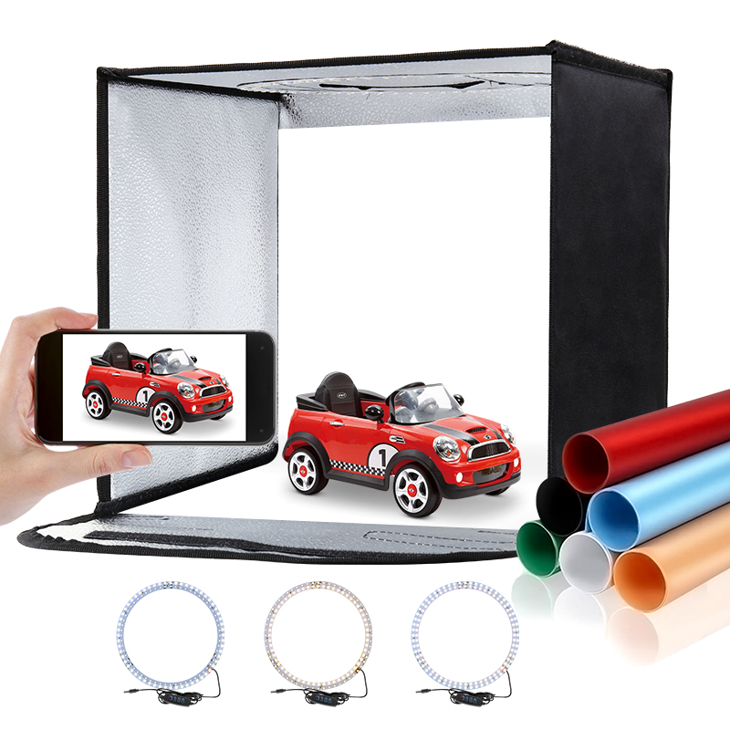 11.8x11.8inch Fold Photo Studi - Photography Lighting And Backdrop Kits 评论和价格