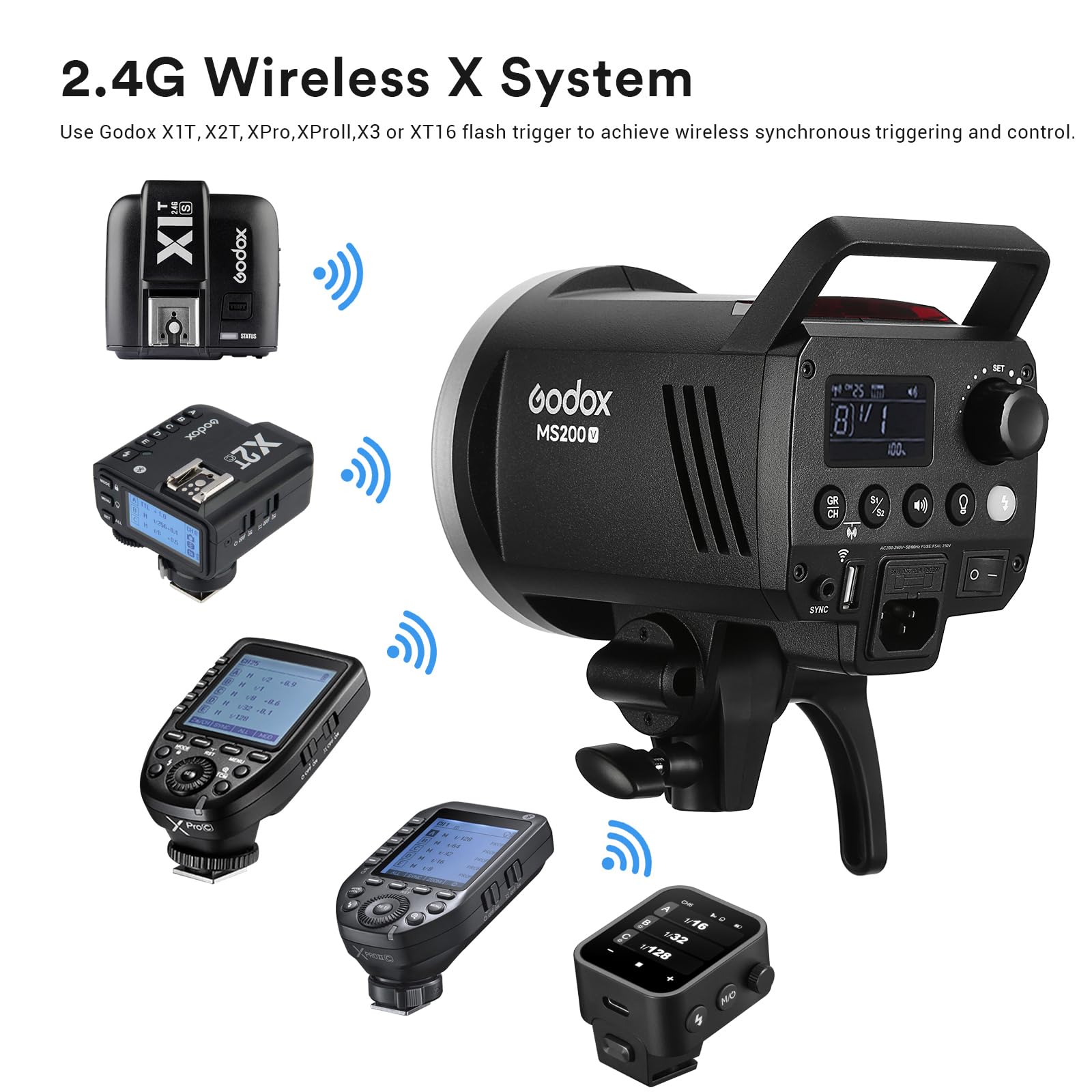 Godox MS200V Studio Strobe Fla - Portrait Photography With Lighting 评论和价格