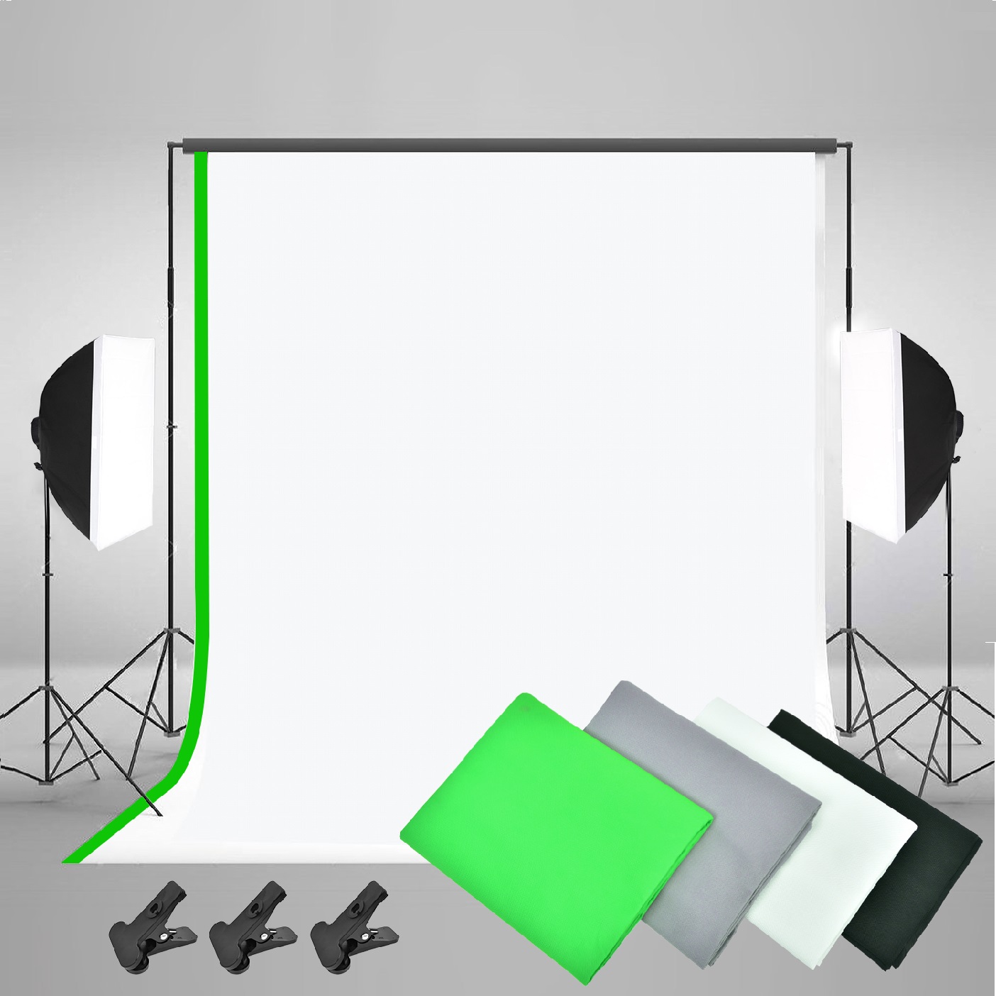 Gold Seller Full Set Photograp - Photography Lighting And Backdrop Kits 评论和价格