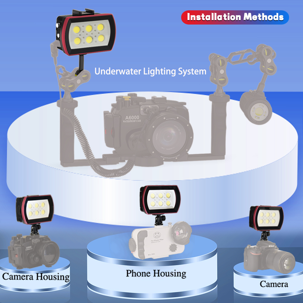 Seafrogs Aluminum LED Diving L - Photography Lighting Brands 评论和价格