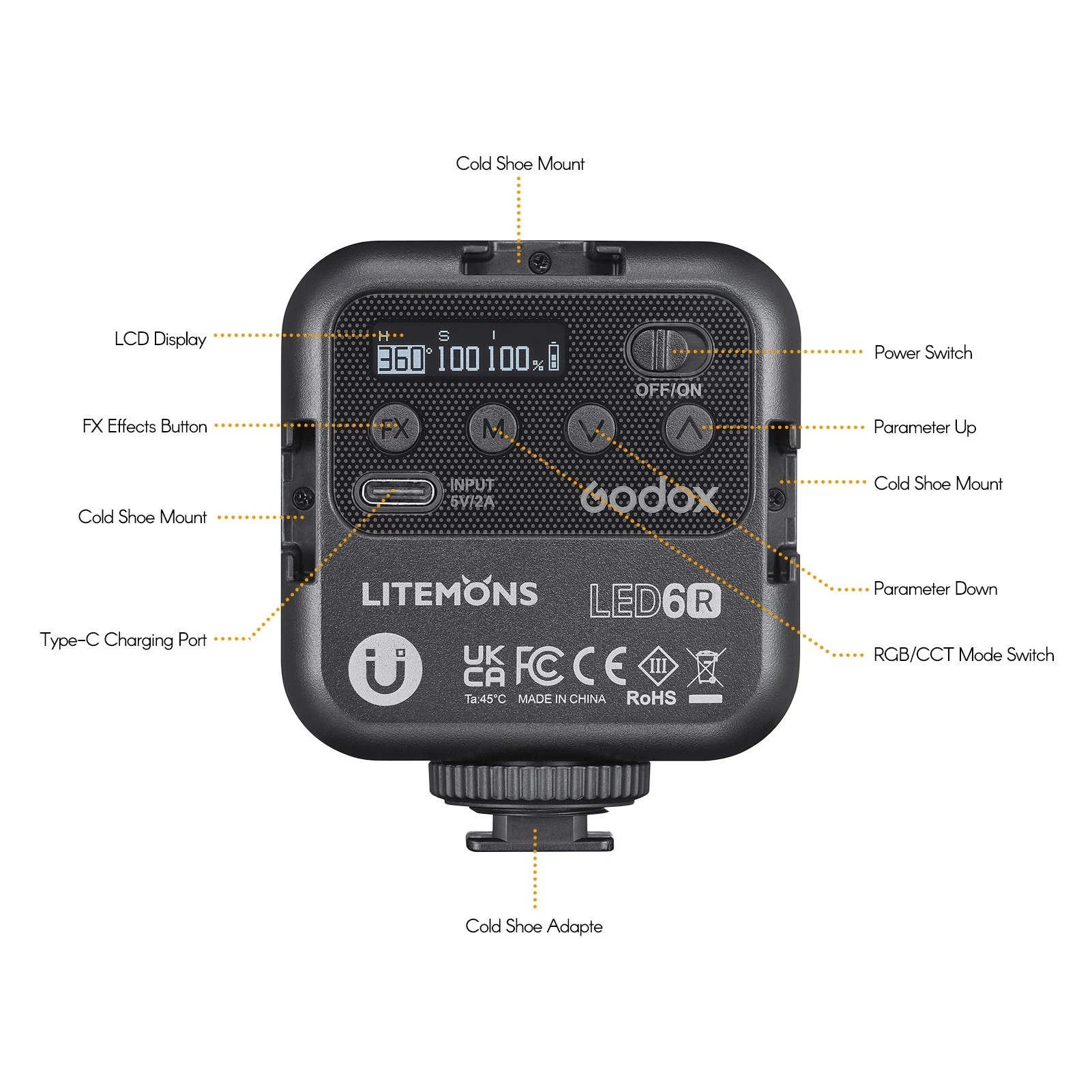 Godox LITEMONS LED6R RGB LED V - Photography Lighting Kit Godox 评论和价格