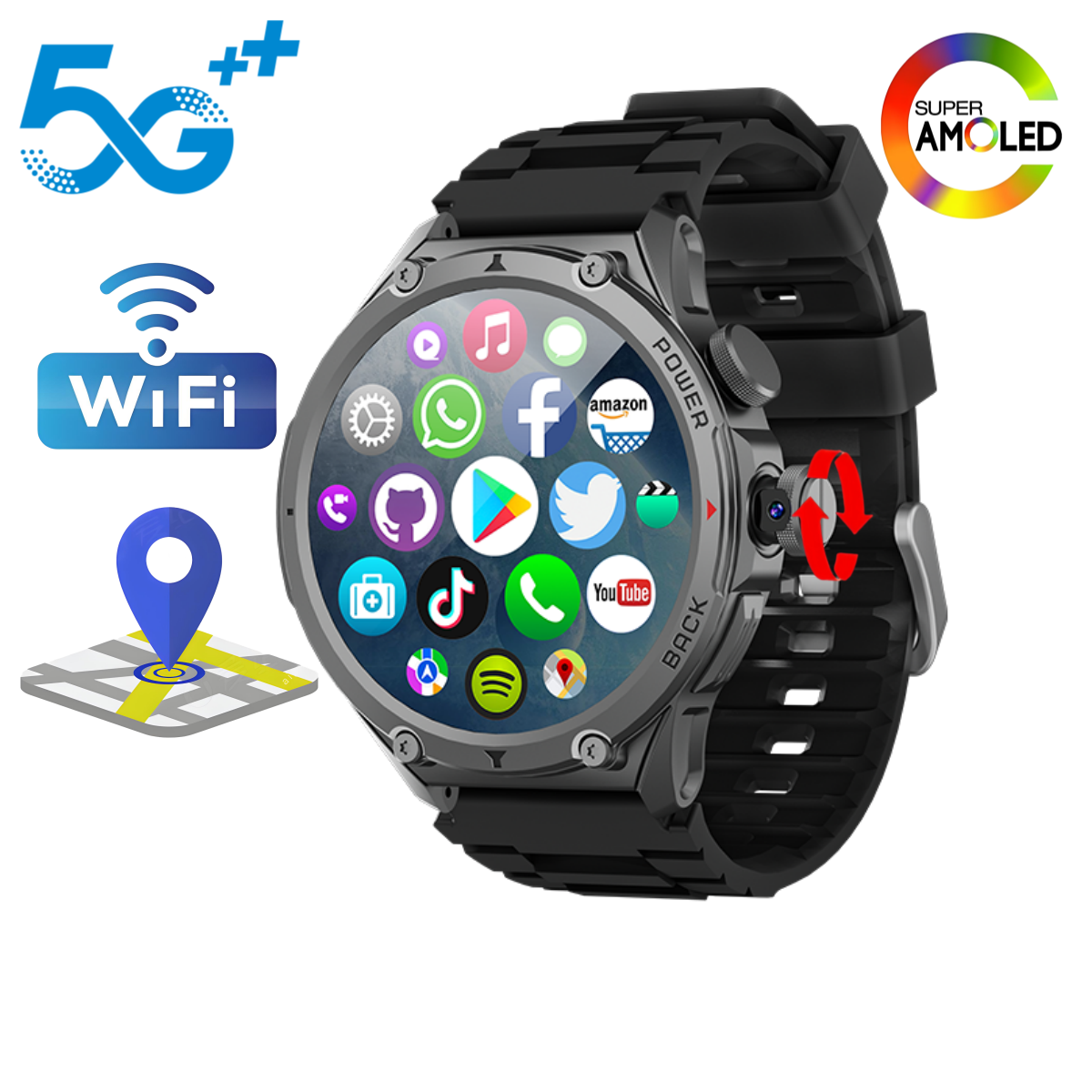 Lady 5G LTE Smartwatch with Wi - Photography Lighting Gel 评论和价格