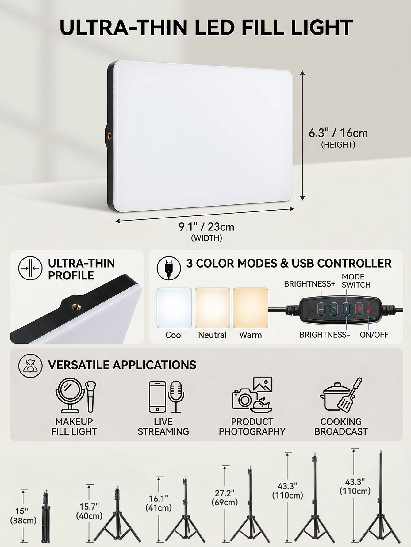 Live Streaming Ring Light Set: - Portrait Photography With Lighting 评论和价格