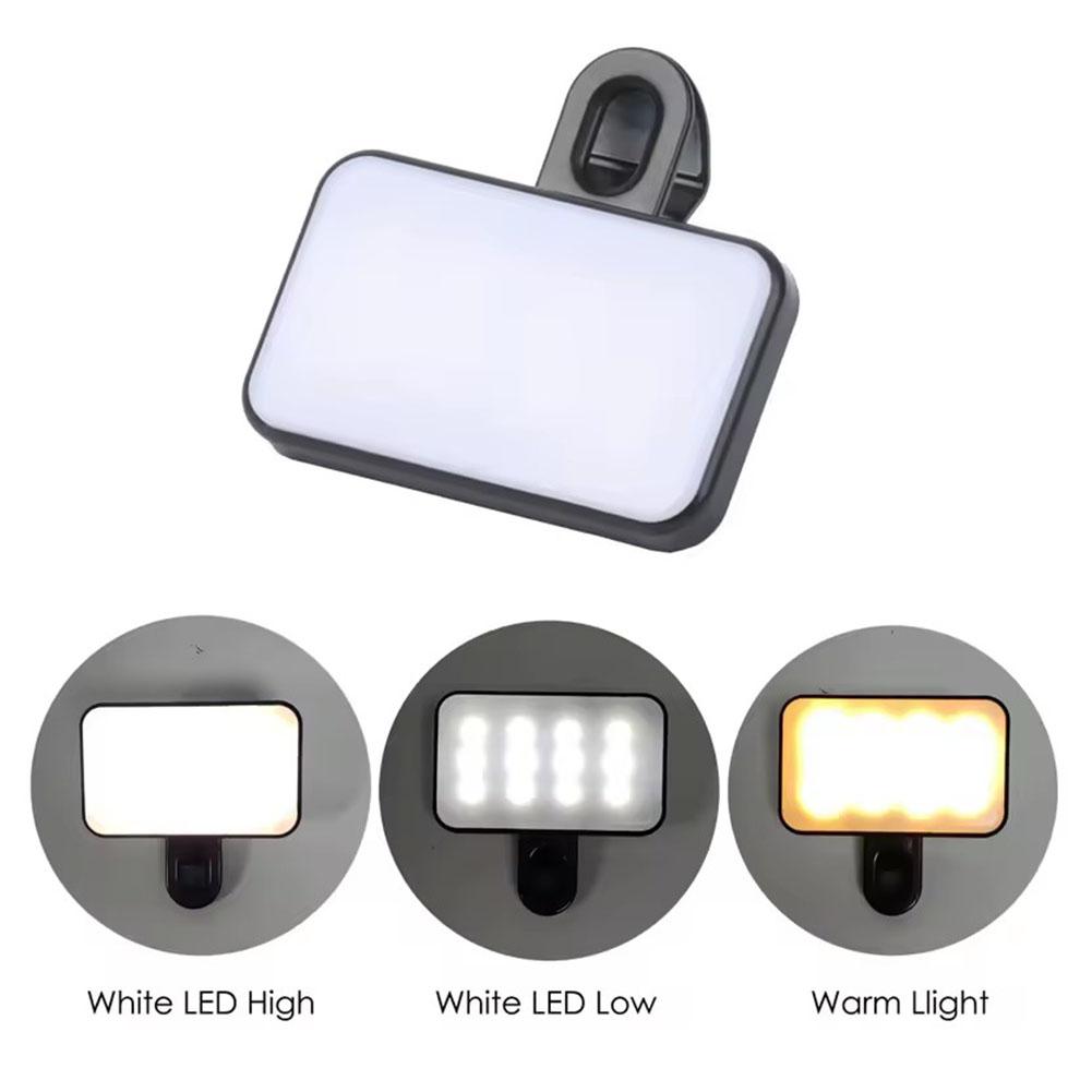 Mini LED Selfie Light 3 Color  - Photography Lightning 评论和价格