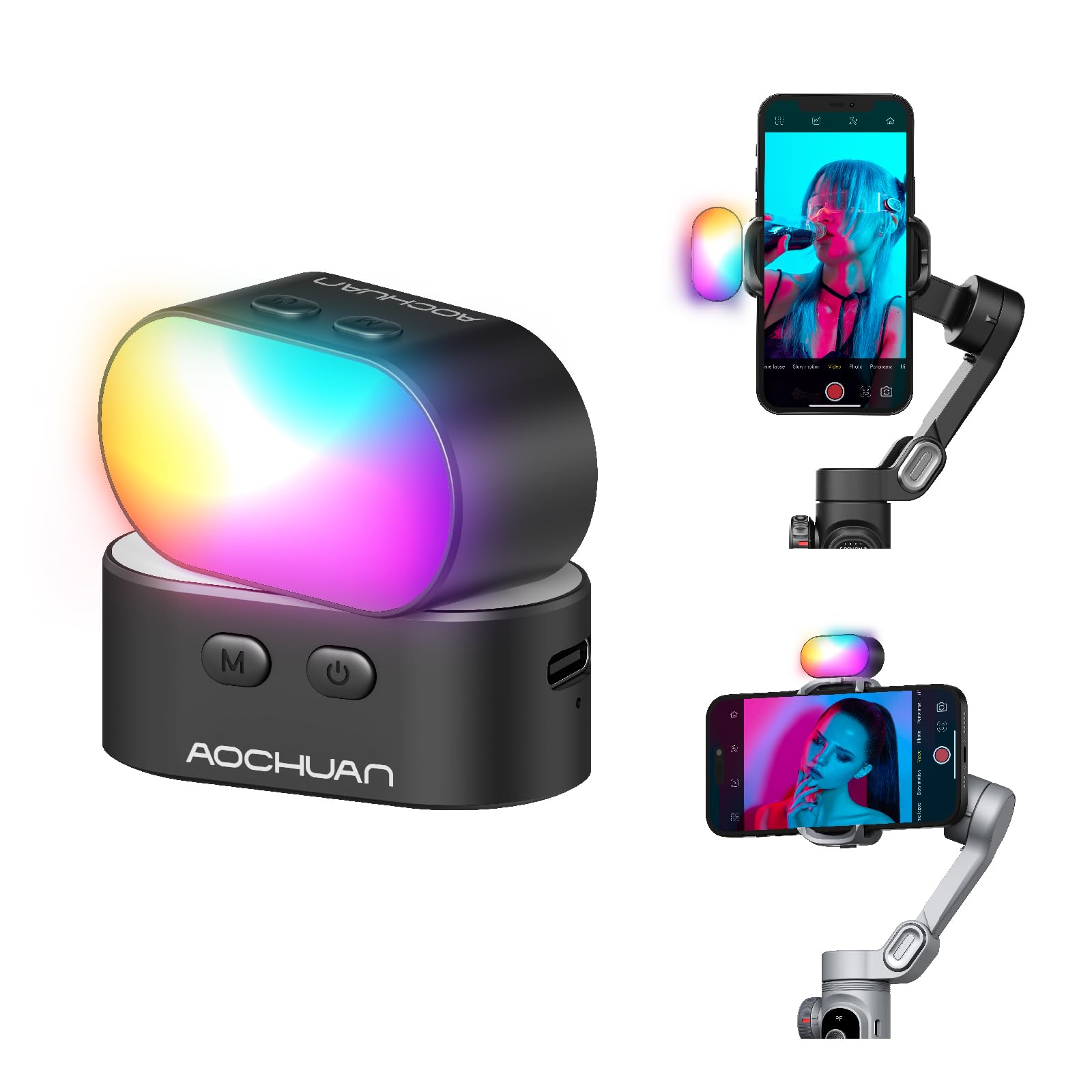 AOCHUAN RGB Magnetic Fill Ligh - Photography Lighting Uk 评论和价格