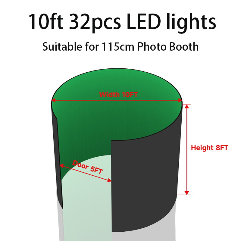 360 Photo Booth Enclosure Free - Photography Lighting And Backdrop Kits 评论和价格